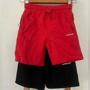 Zara Kids Raised Text Fleece Shorts